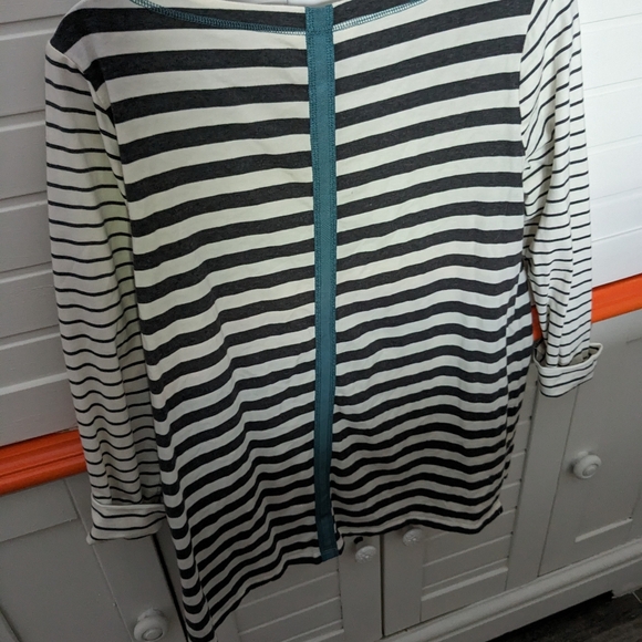 Matilda Jane Gray and white strip shirt - Picture 3 of 3